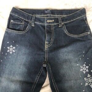 The Children’s Place Skinny Stretch Adjustable Waist Dark Wash Denim Jeans 14